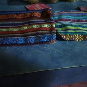 Woven Multi Colored Coin Purses